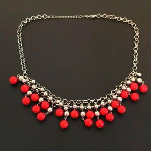Paparazzi Necklace - Jewelry - Friday Night Fringe Red Bead